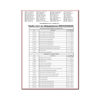 لیست قیمت تجهیزات IZHTECHNOCOM в магазине Ижтехноком